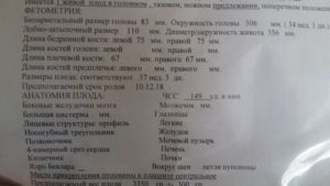 Большая цистерна плода норма в 20 недель