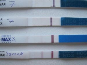 10 день после переноса эмбрионов тест отрицательный и тянет живот