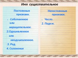 Что значит постоянные признаки и непостоянные признаки