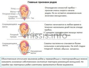 Что сначала воды отходят или начинаются схватки