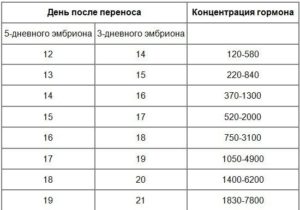 Хгч по дням после переноса эмбрионов 5 дневных