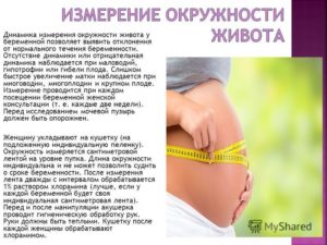 38 Недель окружность живота