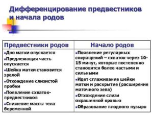 Предвестники родов у повторнородящих на 38 неделе