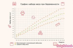 24 Неделя беременности прибавка весе норма