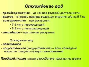 Когда отходят воды у беременных до схваток или после