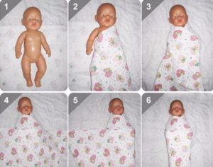 Как Правильно Пеленать Новорожденного Ребенка Фото Пошагово