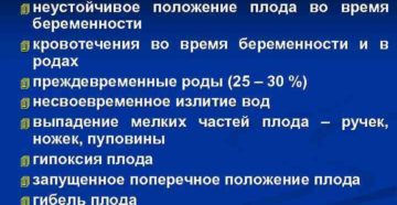 Плод в неустойчивом положении что значит