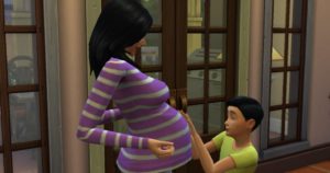 Как узнать что девушка беременна в симс 3