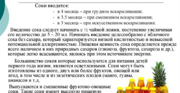 Какие соки можно давать ребенку в 3 месяца на грудном вскармливании